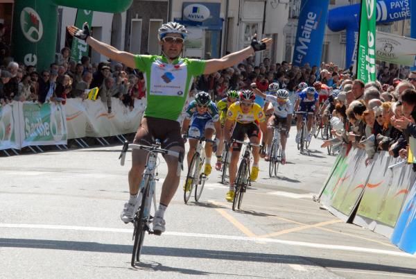France's Anthony Ravard (Ag2R La Mondiale) rolls in the clear stage winner.
