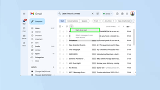How to mark all as read in Gmail