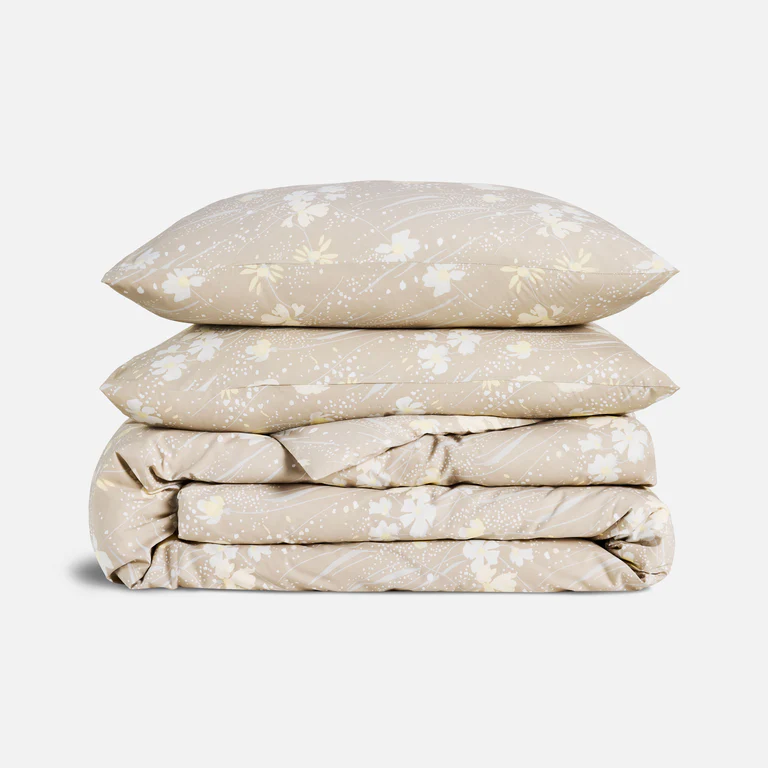 Brooklinen patterned percale duvet set