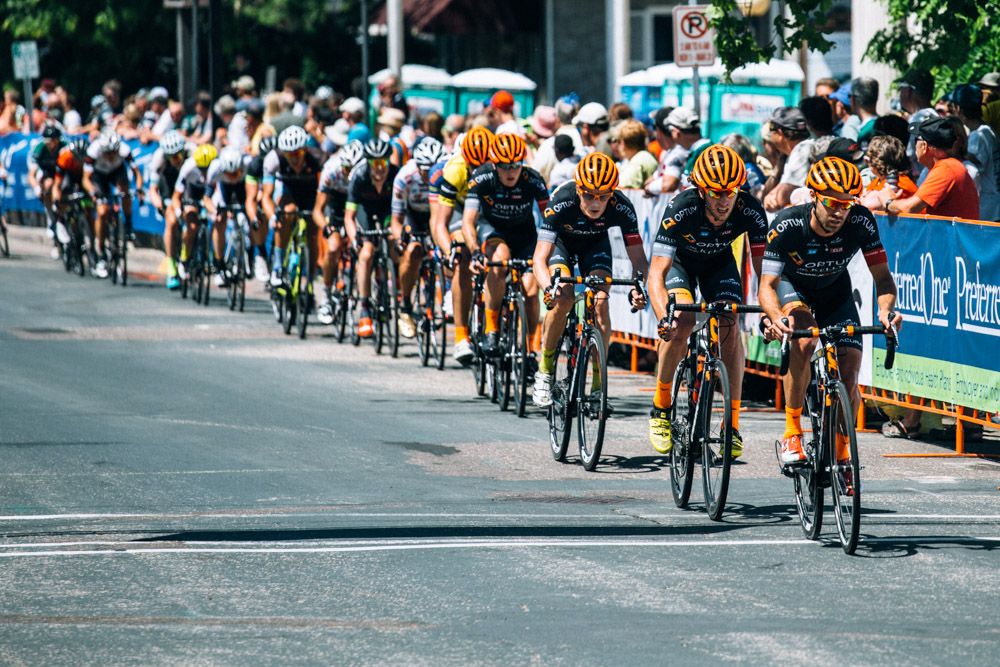 Tom Zirbel followed his teammates to yellow.