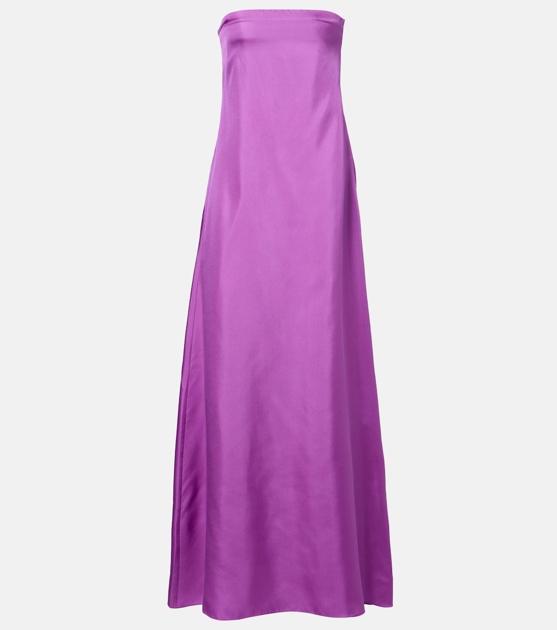 Strapless Silk Satin Gown