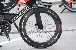 Colnago TT1 fork and front wheel