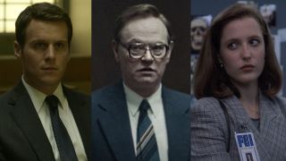 The main characters from Mindhunter, Chernobyl, and The X-Files