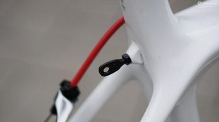 The Emonda has its own integrated number holder