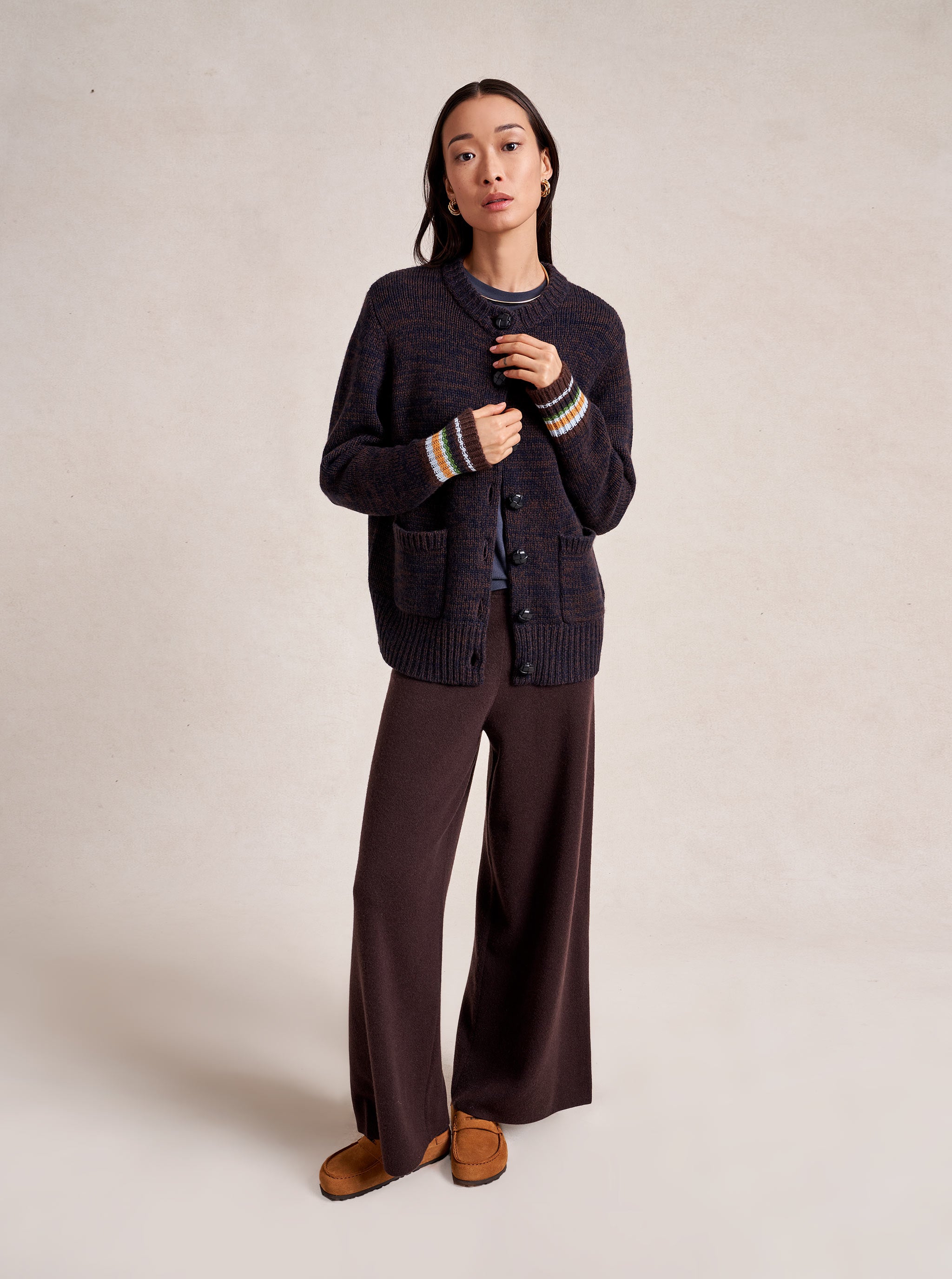 La Ligne \u0026 Birkenstock Johann Cardigan Xxs in Navy