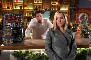 Cindy Cunningham and Tony Hutchinson in Hollyoaks.