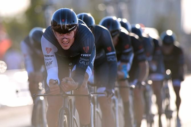 Fabian Cancellara leads Trek in the Vuelta a Espa&ntilde;a team time trial
