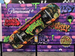 Teenage Mutant Ninja Turtles signage at New York Comic Con