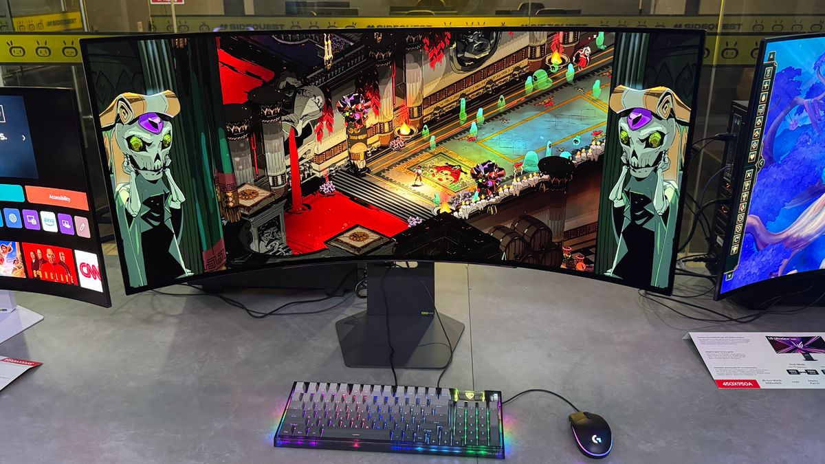 I tried LG's most premium curved OLED gaming monitor – it's a portal to the underworld