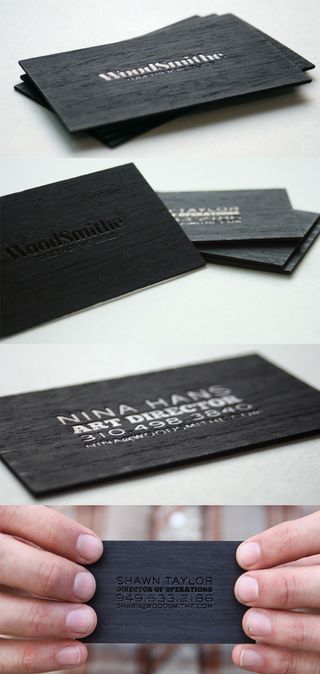 wooden business card designs