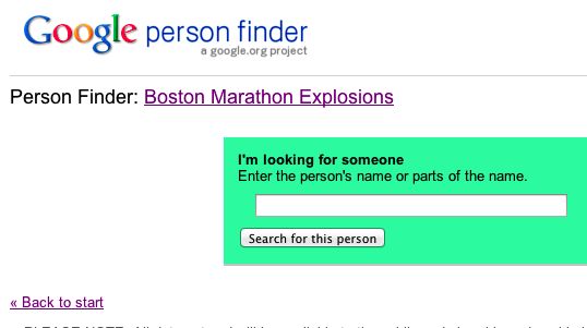 Google Person Finder