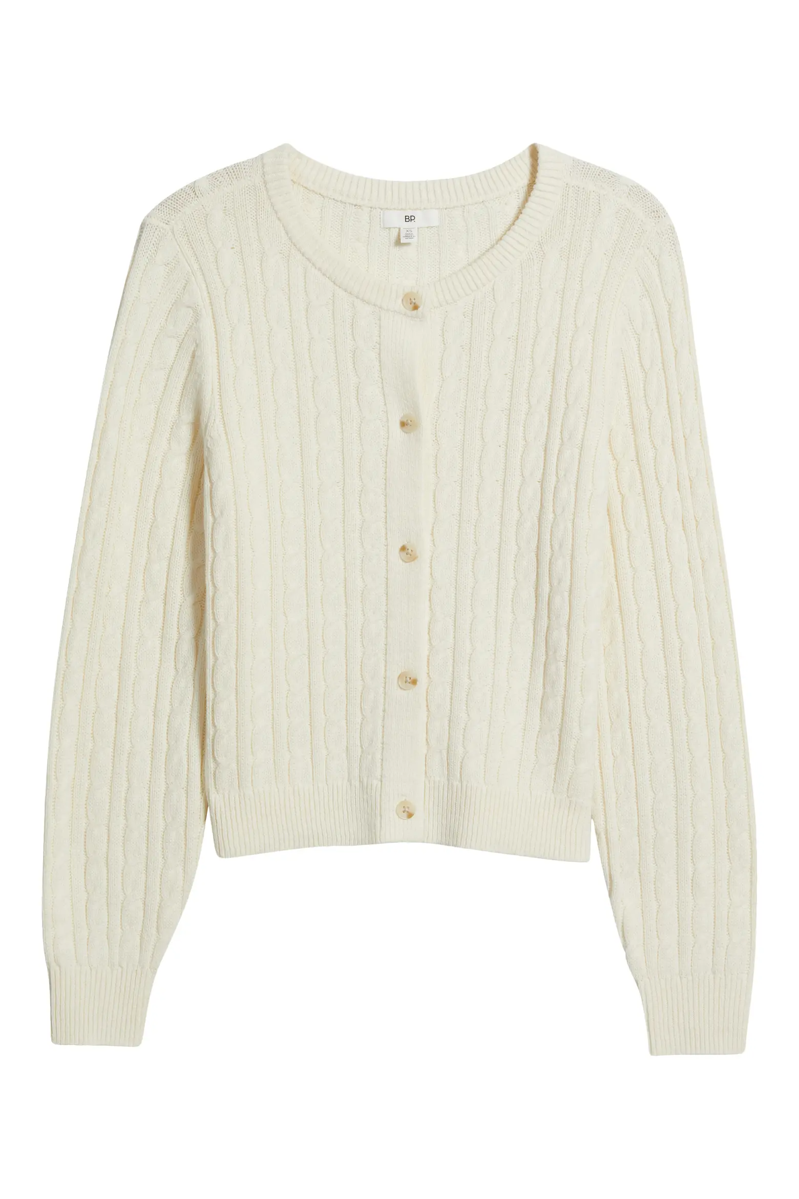 BP., Button Front Cotton Blend Cardigan