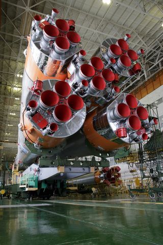 Expedition 43 Soyuz Assembly (Rear View)