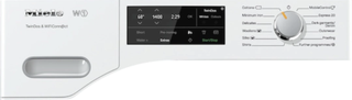 Close up miele washing machine control panel