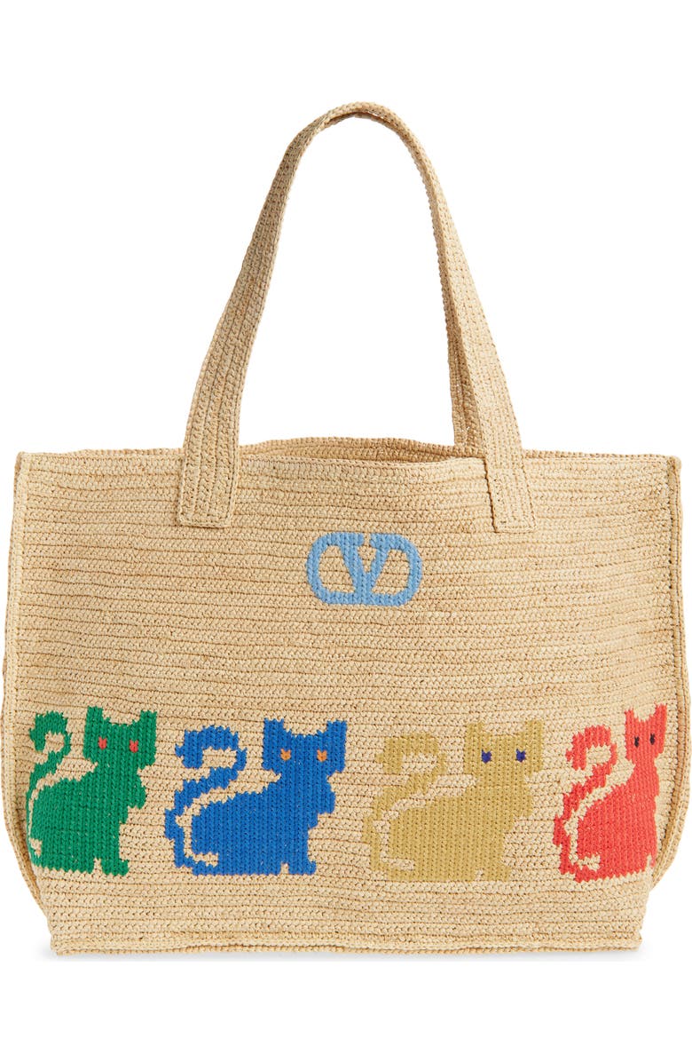 Large Raffiachat Crochet Tote