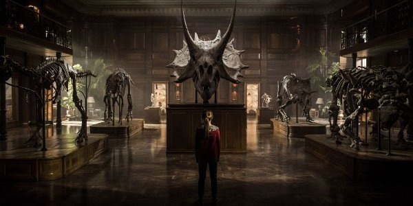 Jurassic World: Fallen Kingdom Maisie gazes upon the dinosaur collection