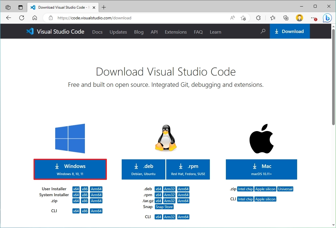 Visual Studio Code download