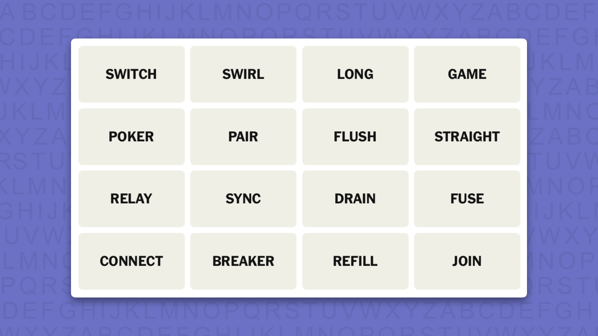 NYT Connections hints for game 1134 on a purple background