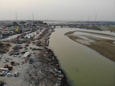 The banks of the Ganges River.