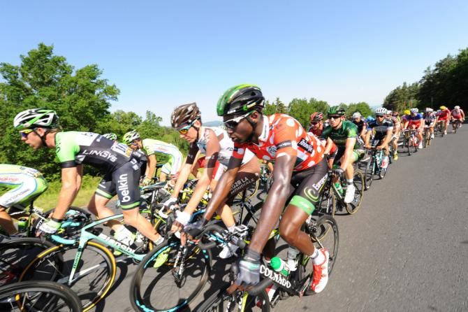Kevin Reza (Europcar) in the KOM jersey
