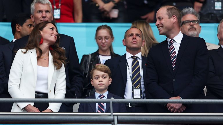 Prince George, Prince William and Kate Middleton