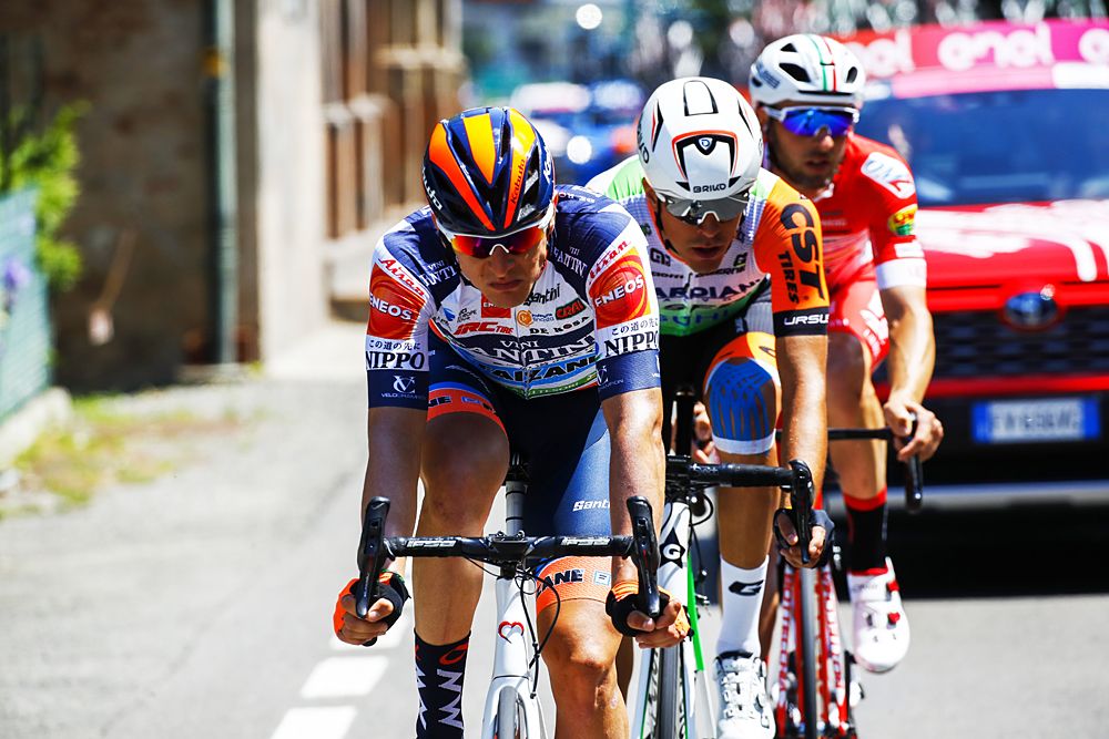 The breakaway during stage 11 of the Giro d'Italia was Marco Frapporti (Androni-Giocattoli-Sidermec), Mirco Maestri (Bardiani-CSF), Damiano Cima (Nippo-Fantini-Faizan&egrave;)