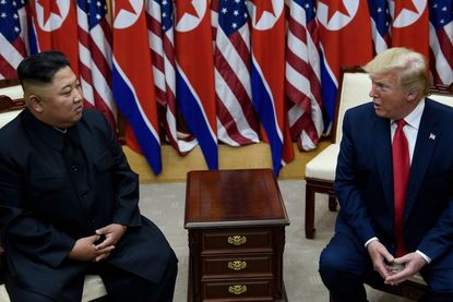 Kim Jong Un and Donald Trump.