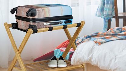 suitcase rack