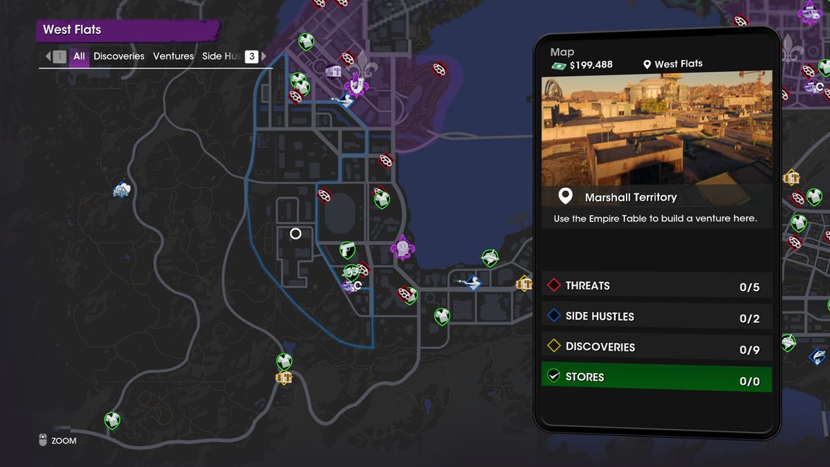 Saints Row, South West map
