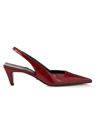 Mallory 55MM Leather Slingback Pumps