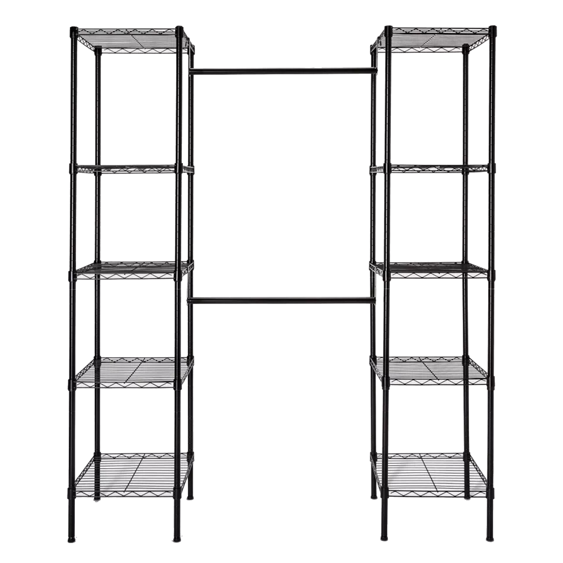 Sistem pengatur lemari kawat hitam