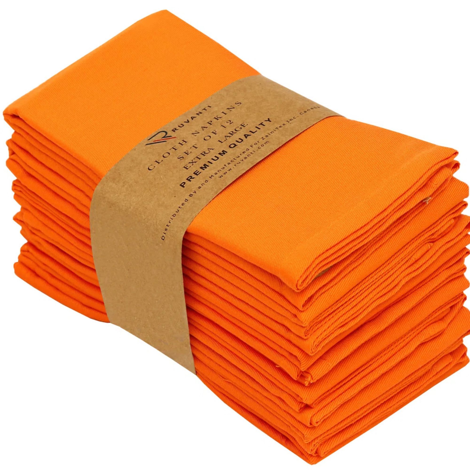 Poly Cotton Enrich Twill Cloth Napkins (Set of 12) By Ruvanti
