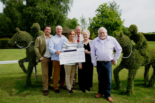 Stuart Parkin, Charles Finney MBH, Julie Finney MBH, Nigel Haddock MBH, Elaine and Jim Charters from Cancer Research UK