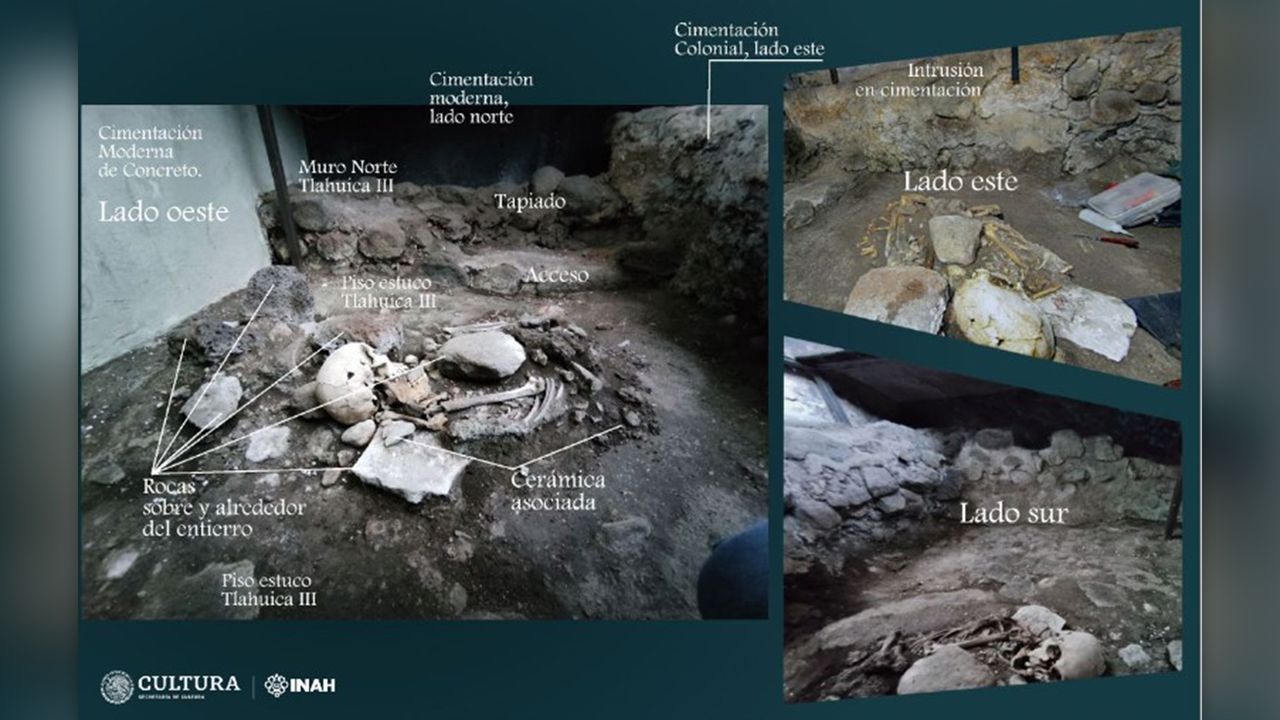 Burial from the Palace of Cort&eacute;s iof a Tlahuica woman.