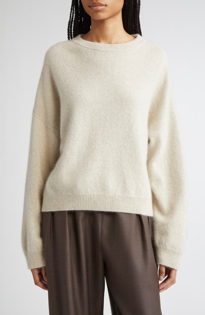 Tristan Loose Fit Mercerized Wool & Yak Hair Blend Sweater