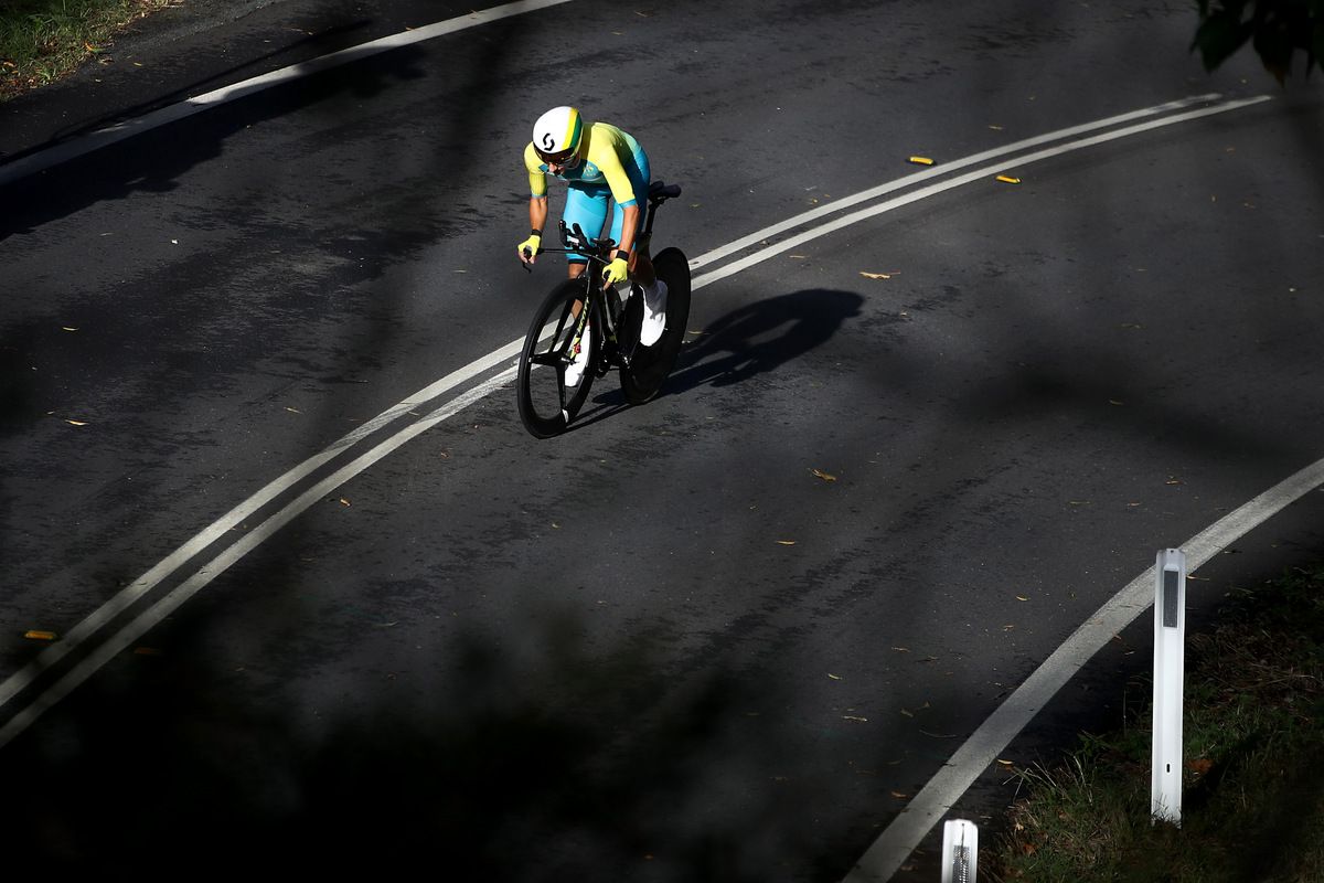 Katrin Garfoot (Australia) out on course