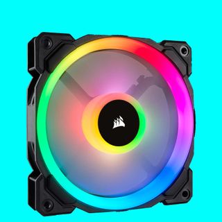 The best PC fan on a colourful background.