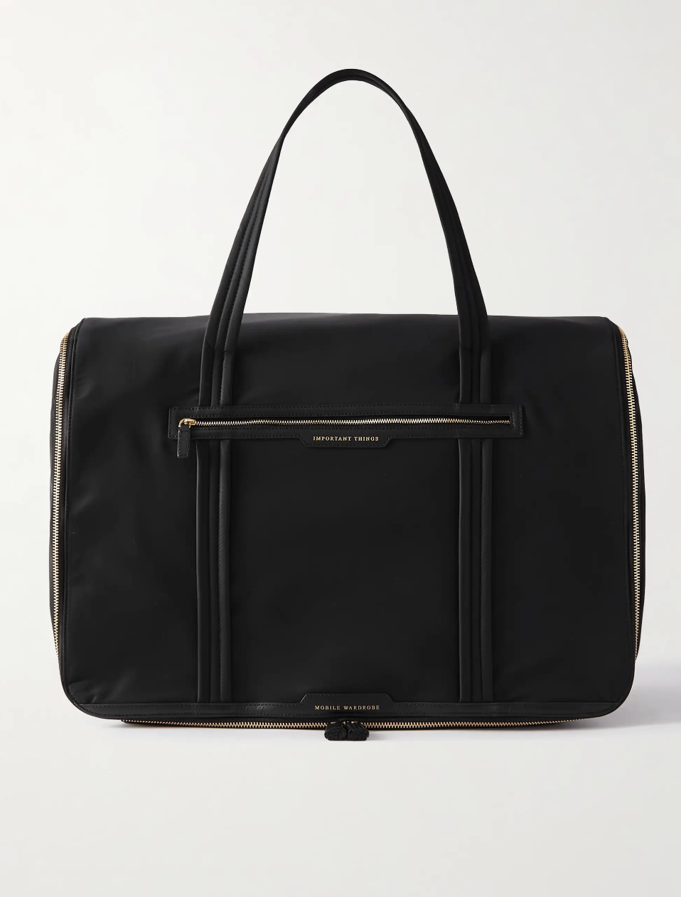 Anya Hindmarch Mobile Wardrobe leather-trimmed travel case