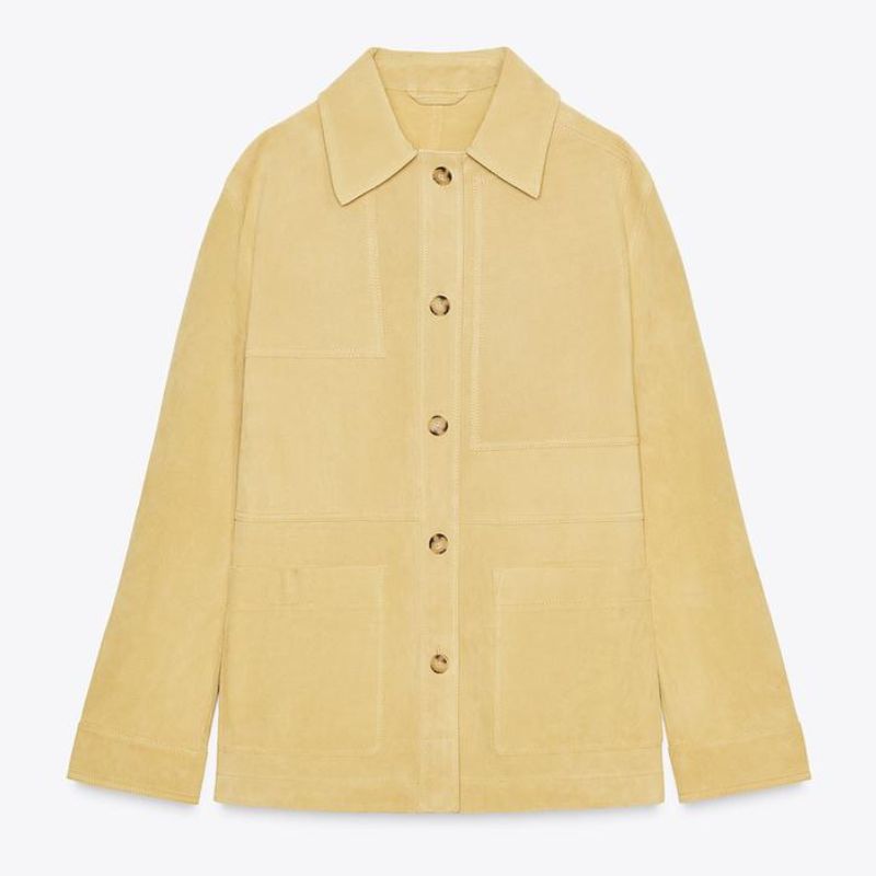 yellow suede jacket