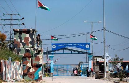 A Hamas border crossing from Gaza to Israel.