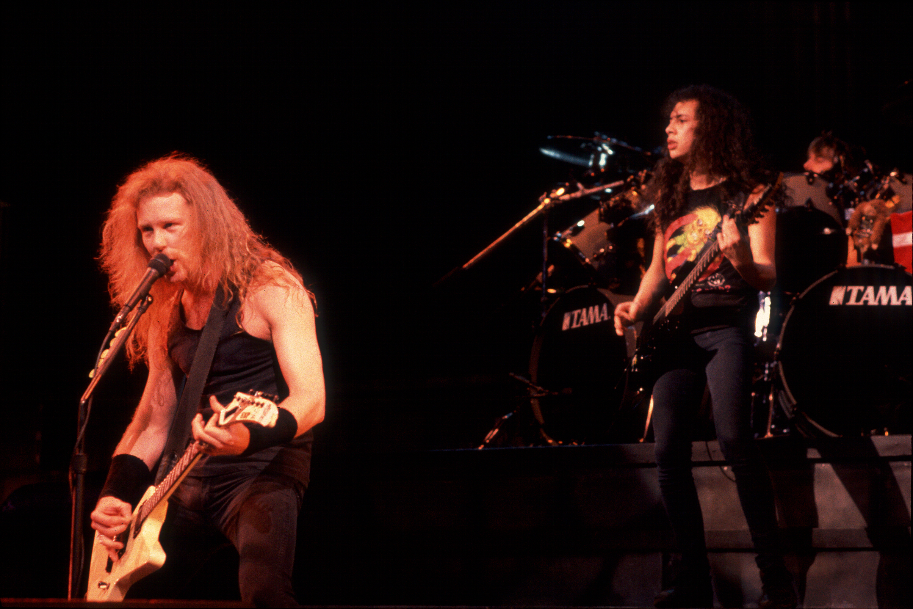 Metallica on stage in 1989