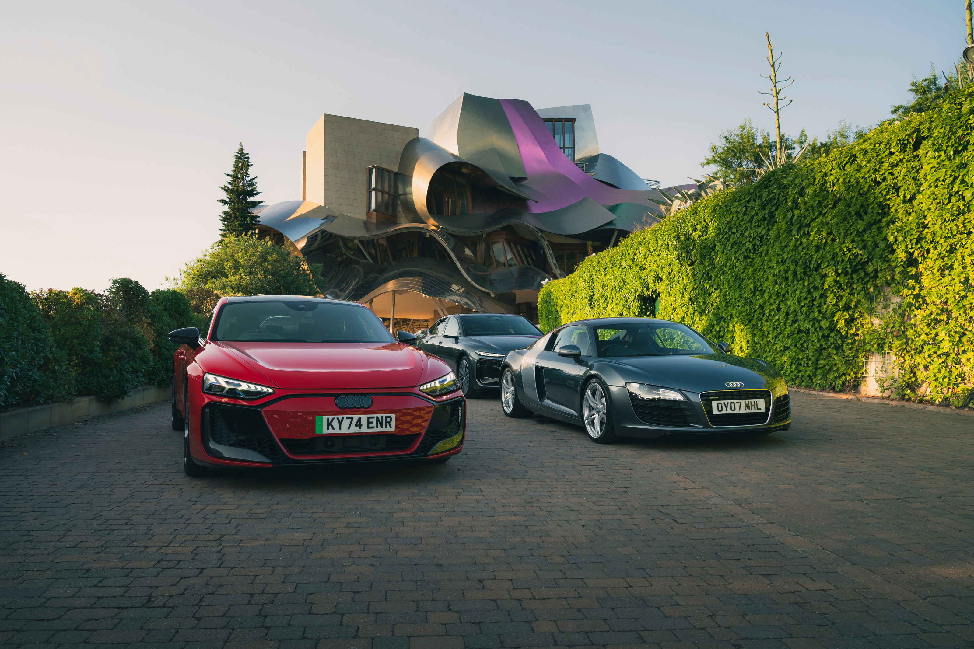 60 years of Audi design at the Marqués de Riscal Hotel in Spain