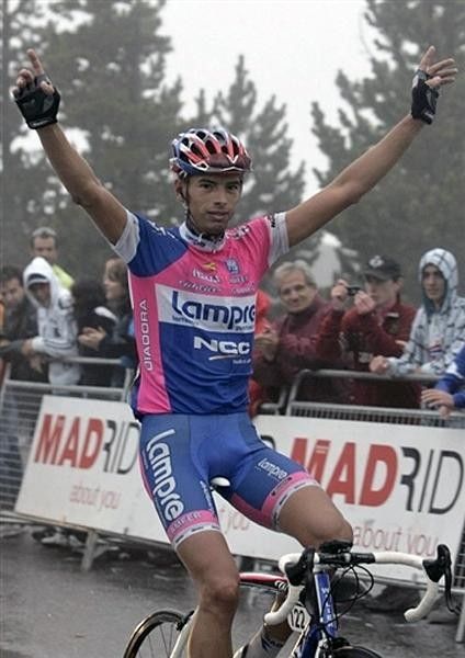 Alessandro Ballan (Lampre) was not deterred by the weather.