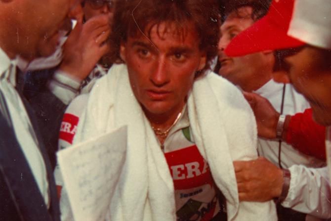 Visentini after a stage