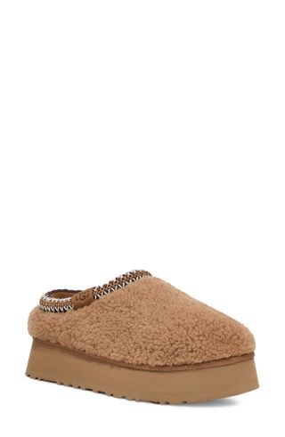 Ugg Tazz Maxi Curly Genuine Shearling Platform Slippers (Were $150) 