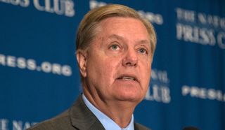 Sen. Lindsey Graham, R-South Carolina, at the National Press Club in Washington, D.C., September 2015.