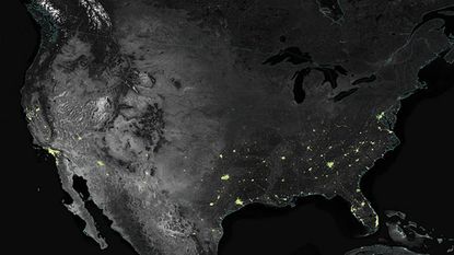 This is what your Christmas lights look like from space