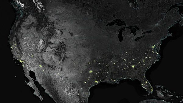 This is what your Christmas lights look like from space