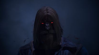 Dragon's Dogma 2 Dragonsplague pawn with red eyes in cutscene