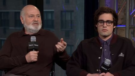 Rob and Nick Reiner participate in an interview.